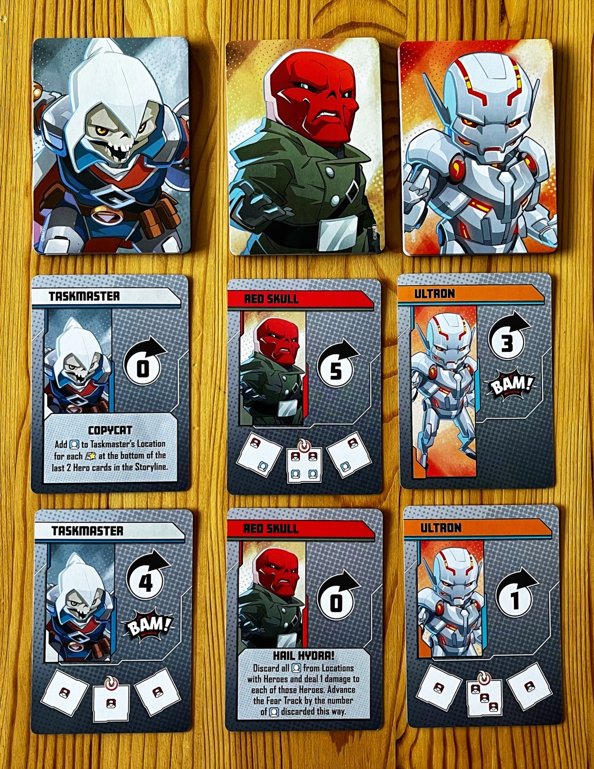 marvel united villain cards