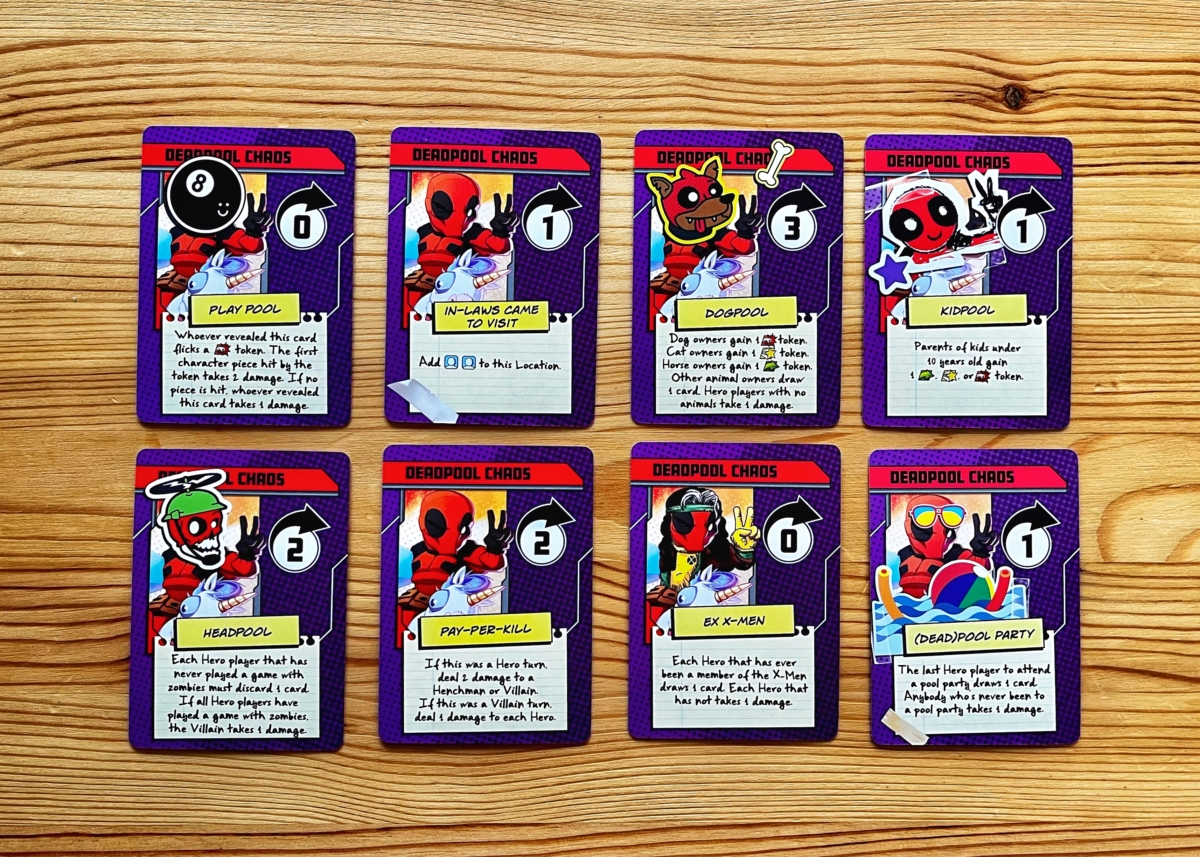 Deadpool Chaos Challenge Cards