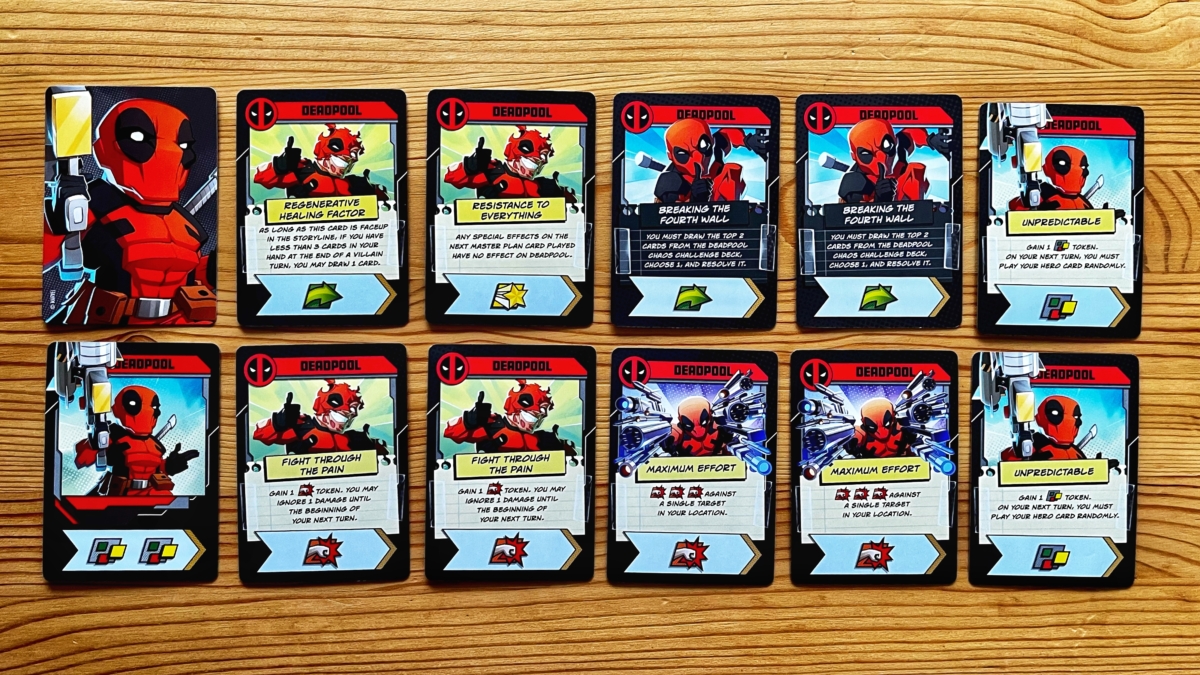 Deadpool Hero Cards