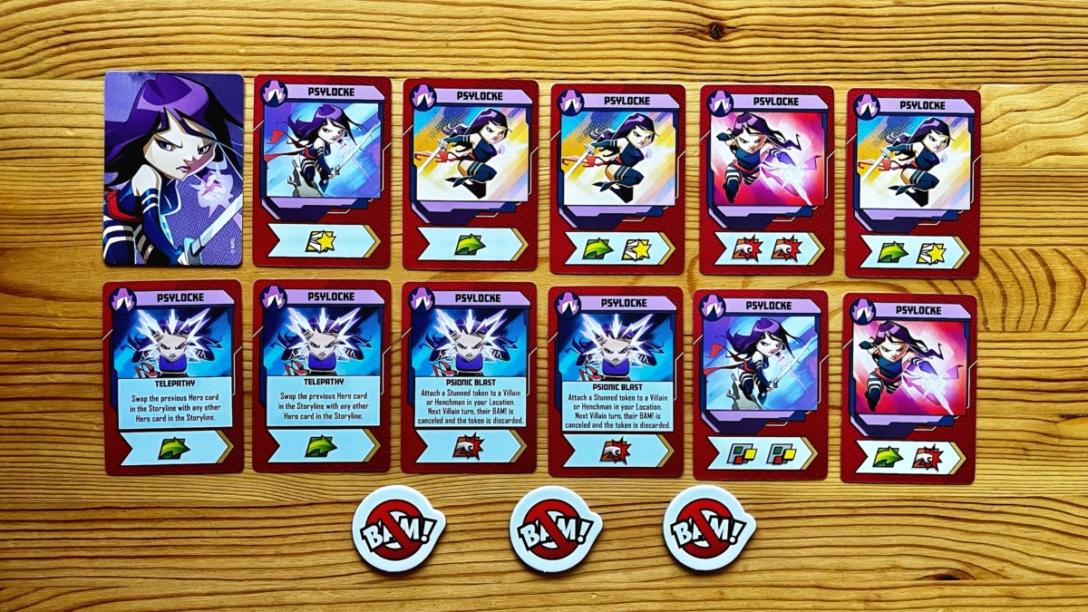 Psylocke Hero Cards