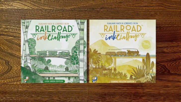 Railroad Ink Challenge Review — Lush Green and Shining Yellow Editions