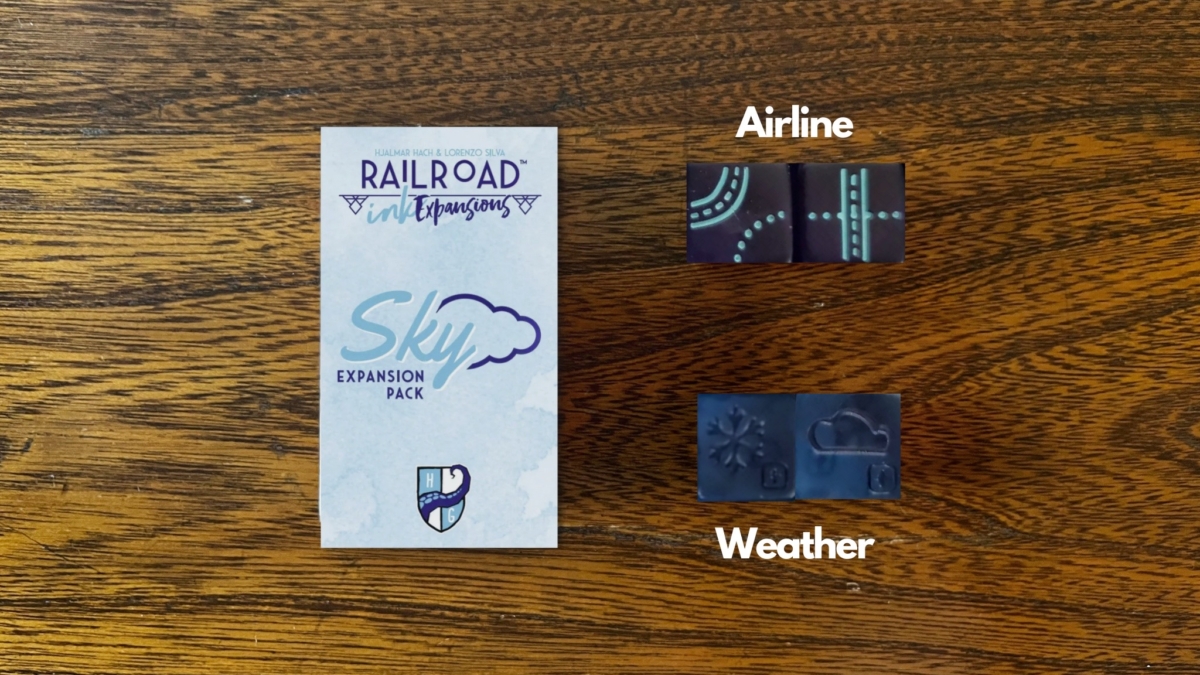 Railroad Ink Sky Expansion Pack And Dice
