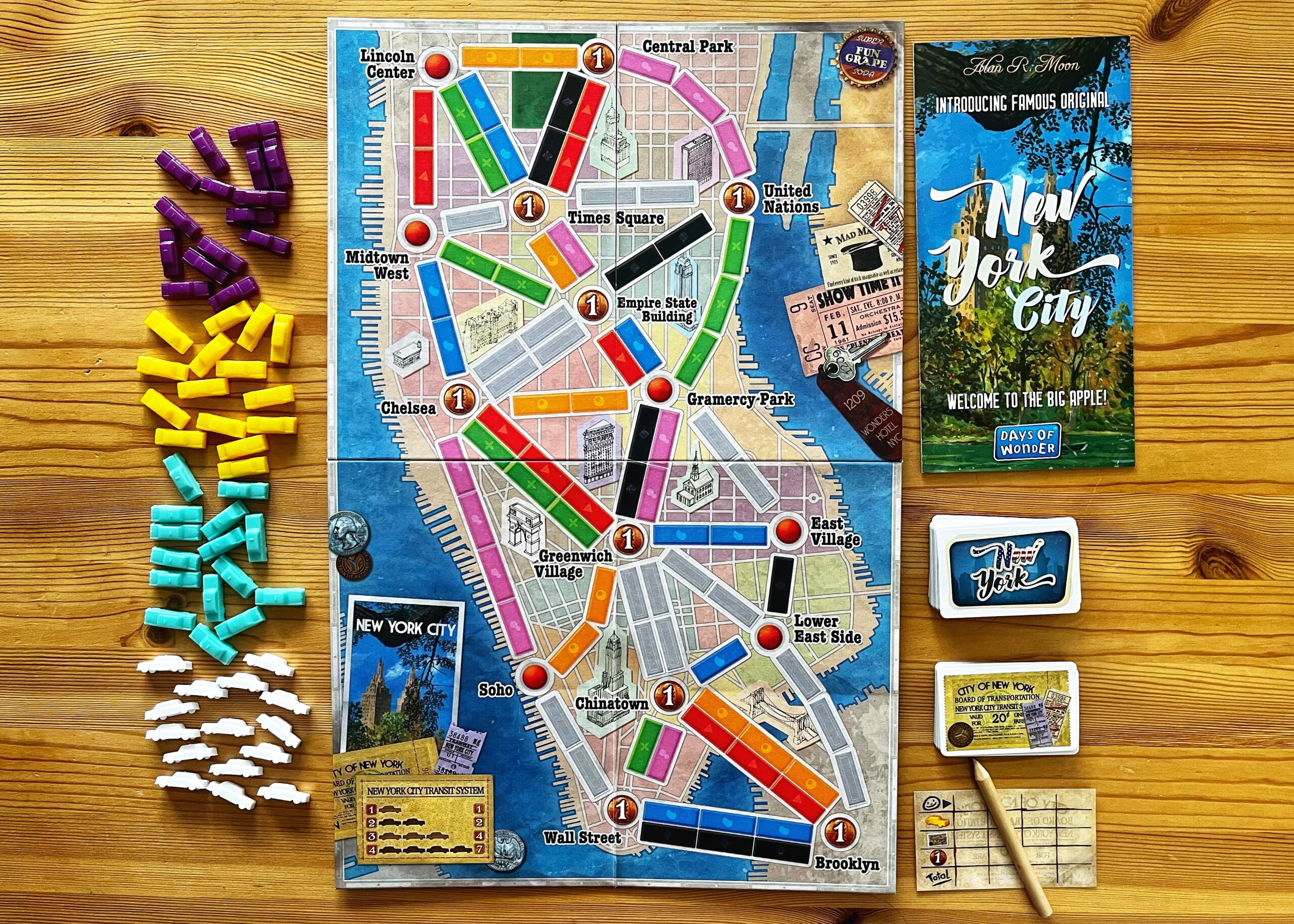 Ticket To Ride New York Components