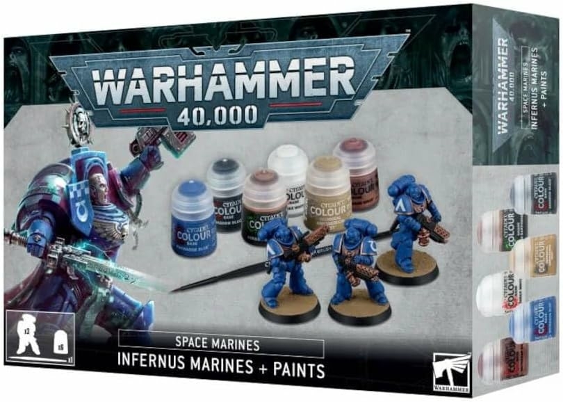 Warhammer 40,000 Space Marines Infernus Marines + Paints Set